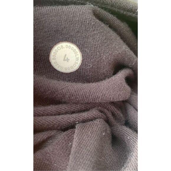 Lululemon Warm Down High Rise black Modal JOGGERS SWEATPANTS sz 4 - Picture 9 of 9